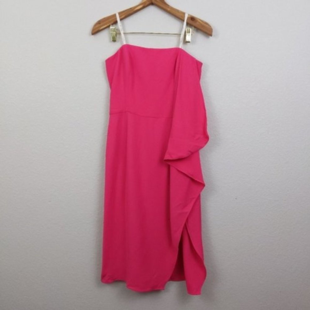 Halston Heritage strapless ruffle BGNIA dress 4